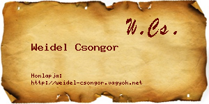 Weidel Csongor névjegykártya